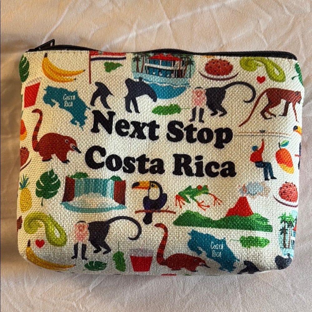 Colorful Costa Rica Themed Pouch
